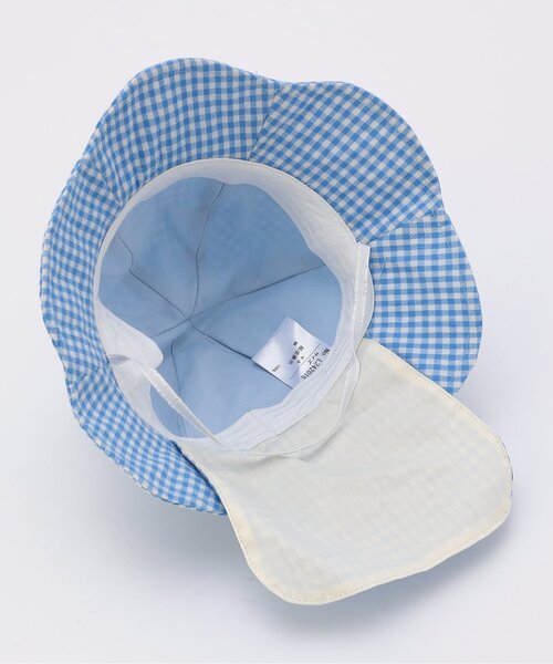 Ampersand(アンパサンド)の「日よけ付きアニマルベビーハット(ハット・キッズ・ピンク/サックスブルー/アイボリー・48/46/44)」の14枚目の写真