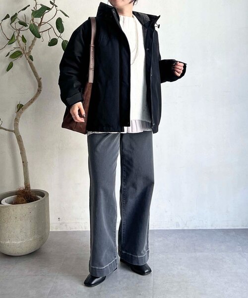 un dix cors（アンディコール）の「圧縮起毛ワイドネックニット（ニット/セーター・レディース・グレー/オフホワイト/ブルー/ピンク・FREE）」の18枚目の写真