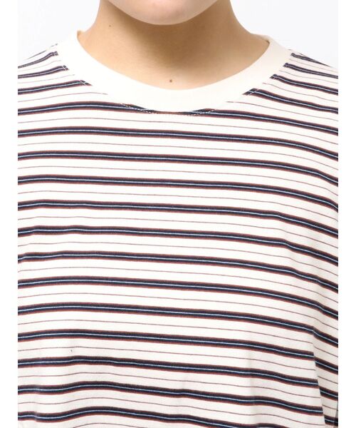 Ungrid（アングリッド）の「マルチボーダーロングスリーブTee（Tシャツ/カットソー・レディース・グリーン/チャコールグレー/オフホワイト・FREE）」の17枚目の写真