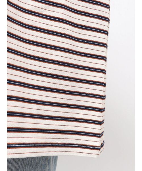 Ungrid（アングリッド）の「マルチボーダーロングスリーブTee（Tシャツ/カットソー・レディース・グリーン/チャコールグレー/オフホワイト・FREE）」の19枚目の写真