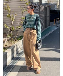 ungrid♡ハイネックボーダートップス Ungrid｜アングリッドのトップス（ボーダー柄）通販 - ZOZOTOWN