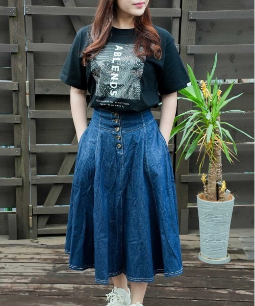 A blends(エイブレンズ)の「A blends TOPOGRAHYクルーネックTシャツ(Tシャツ/カットソー・メンズ・ブラック/ホワイト・LARGE/MEDIUM/X-LARGE)」の9枚目の写真