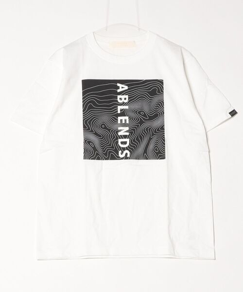 A blends(エイブレンズ)の「A blends TOPOGRAHYクルーネックTシャツ(Tシャツ/カットソー・メンズ・ブラック/ホワイト・LARGE/MEDIUM/X-LARGE)」の7枚目の写真