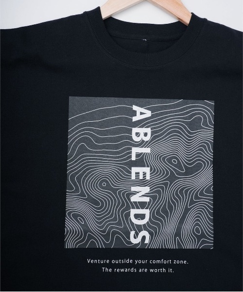 A blends(エイブレンズ)の「A blends TOPOGRAHYクルーネックTシャツ(Tシャツ/カットソー・メンズ・ブラック/ホワイト・LARGE/MEDIUM/X-LARGE)」の13枚目の写真