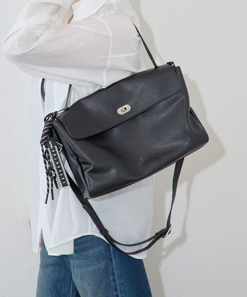 JOURNAL STANDARD(ジャーナルスタンダード)の「別注【VARNY/ヴァーニー】 LEICESTER(ショルダーバッグ・レディース・ブラウン/ブラック・FREE)」の8枚目の写真