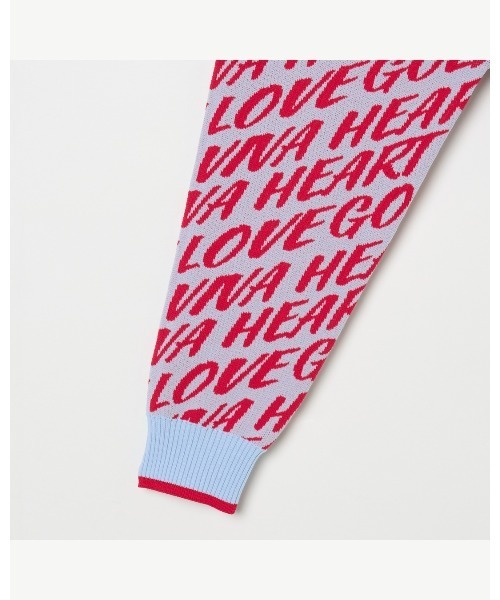 VIVA HEART（ビバハート）の「【VIVA　HEART/GOLF】 フラッシュロゴ総柄ニットプルオーバー（ニット/セーター・レディース・ピンク・38/42）」の6枚目の写真