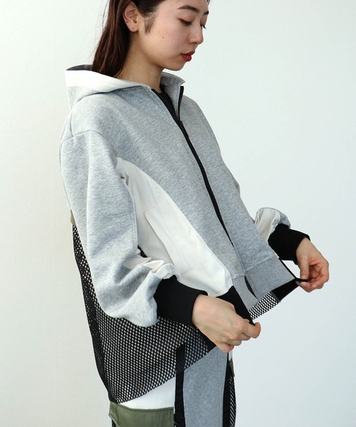 Cepica（セピカ）の「バックメッシュパーカー（パーカー・レディース・アイボリー・FREE）」の5枚目の写真
