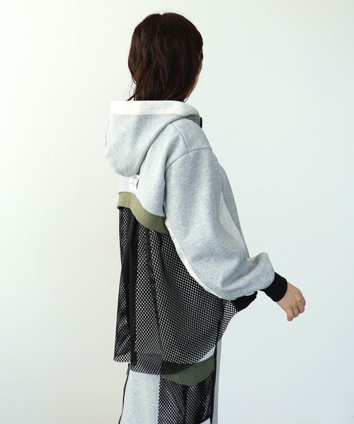 Cepica（セピカ）の「バックメッシュパーカー（パーカー・レディース・アイボリー・FREE）」の7枚目の写真