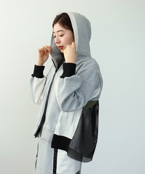 Cepica（セピカ）の「バックメッシュパーカー（パーカー・レディース・アイボリー・FREE）」の8枚目の写真