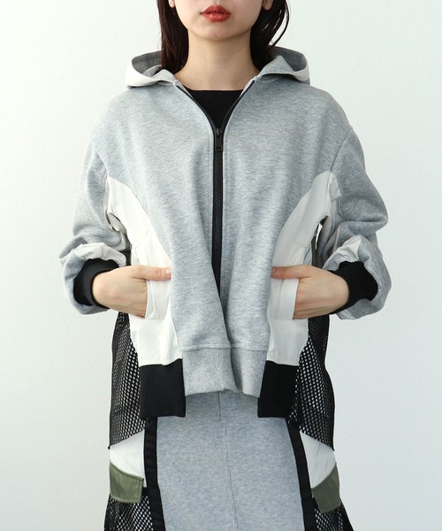 Cepica（セピカ）の「バックメッシュパーカー（パーカー・レディース・アイボリー・FREE）」の10枚目の写真