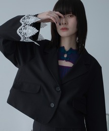 VACANCY（ヴァカンシー）の「レースドッキングショート丈ジャケット/SETUP（テーラードジャケット）」