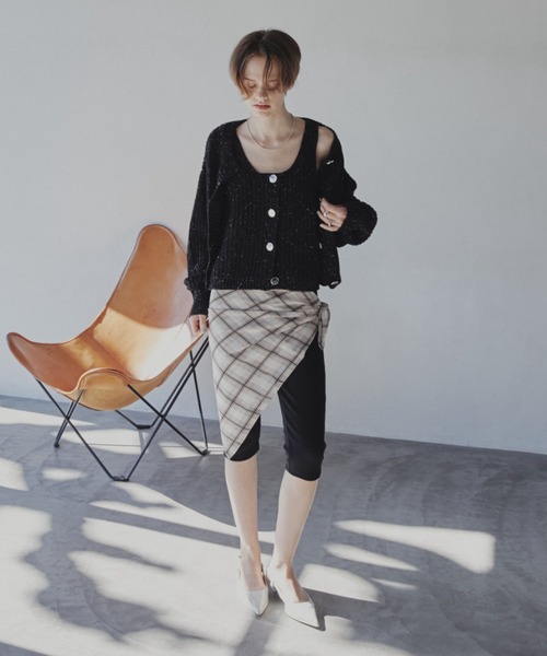 Aunt Marie's（アントマリーズ）の「メタルボタンミックスニットベスト【アンサンブル対応可能】（ベスト・レディース・ブルー/ブラック/アイボリー・FREE）」の20枚目の写真