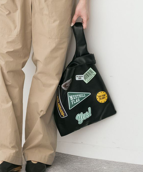 Spick & Span（スピックアンドスパン）の「《追加》Spick&Span SHOPPER BAG*（トートバッグ・レディース・キャメル/ブラック・FREE）」の3枚目の写真