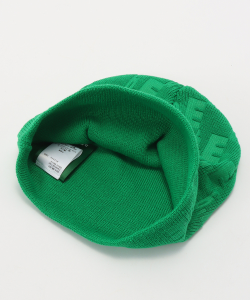 b.Eautiful/ビューティフル】 Checkered Logo Emboss Beanie 【公式通販】
