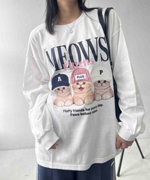 〇帽子アニマルロンT(クマ・ネコ)【UNISEX ITEM】