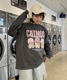 〇帽子アニマルロンT（クマ・ネコ）【UNISEX ITEM】