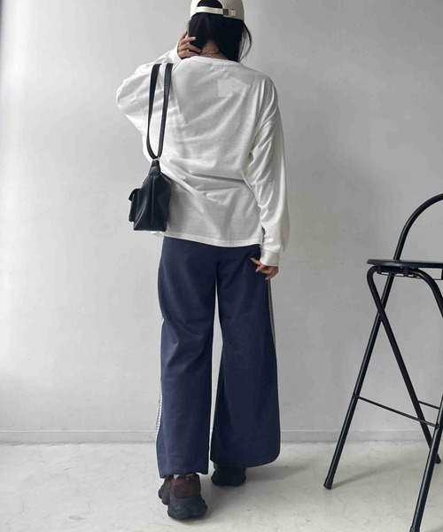 AS KNOW AS plus（アズノゥアズプラス）の「〇帽子アニマルロンT（クマ・ネコ）【UNISEX ITEM】（Tシャツ/カットソー・レディース・ホワイト系/ネイビー系/アイボリー系/ブラック系/ホワイト系1/ブラック系1/サックスブルー系1/アイボリー系1・FREE）」の18枚目の写真