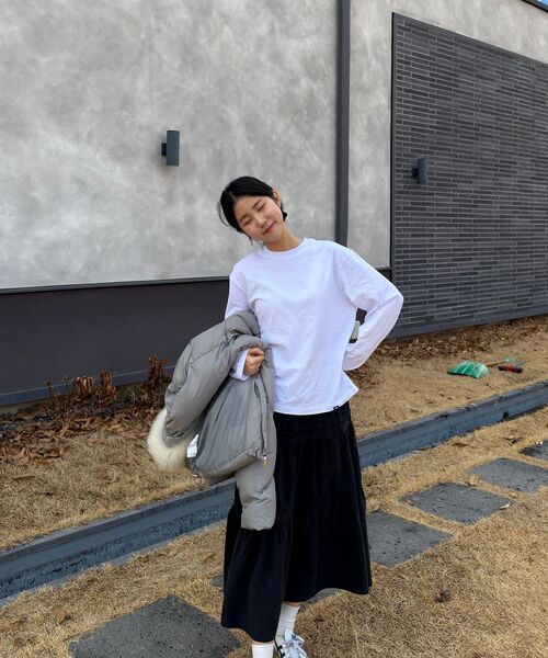 DOLPHIN WAVE APPAREL(ドルフィンウェーブアパレル)の「ドルフィンルーズクロップ長袖Tシャツホワイト(Tシャツ/カットソー・メンズ・その他・MEDIUM/LARGE/X-LARGE)」の2枚目の写真