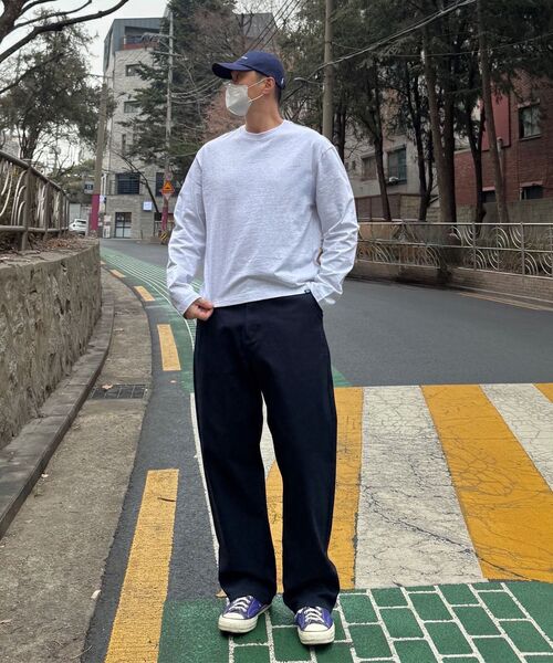 DOLPHIN WAVE APPAREL(ドルフィンウェーブアパレル)の「ドルフィンルーズクロップ長袖Tシャツホワイト(Tシャツ/カットソー・メンズ・その他・MEDIUM/LARGE/X-LARGE)」の3枚目の写真