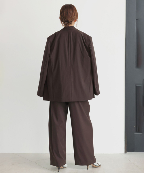 IENA（イエナ）の「《セットアップ対応可》エアリーライトコクーンパンツ（その他パンツ・レディース・ネイビー/ブラウン・36/34/38）」の3枚目の写真