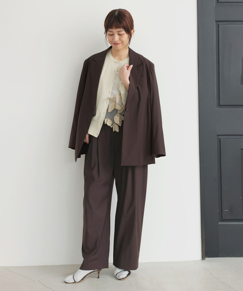 IENA（イエナ）の「《セットアップ対応可》エアリーライトコクーンパンツ（その他パンツ・レディース・ネイビー/ブラウン・36/34/38）」の6枚目の写真