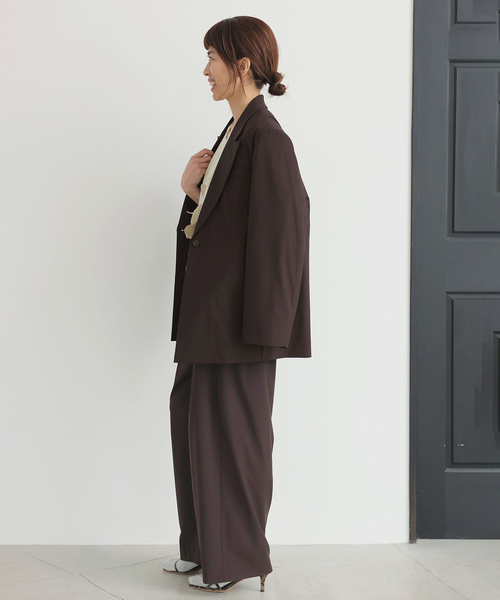 IENA（イエナ）の「《セットアップ対応可》エアリーライトコクーンパンツ（その他パンツ・レディース・ネイビー/ブラウン・36/34/38）」の7枚目の写真