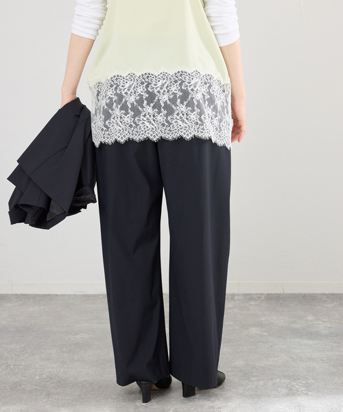 IENA（イエナ）の「《セットアップ対応可》エアリーライトコクーンパンツ（その他パンツ・レディース・ネイビー/ブラウン・36/34/38）」の10枚目の写真