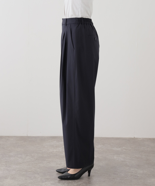 IENA（イエナ）の「《セットアップ対応可》エアリーライトコクーンパンツ（その他パンツ・レディース・ネイビー/ブラウン・36/34/38）」の18枚目の写真