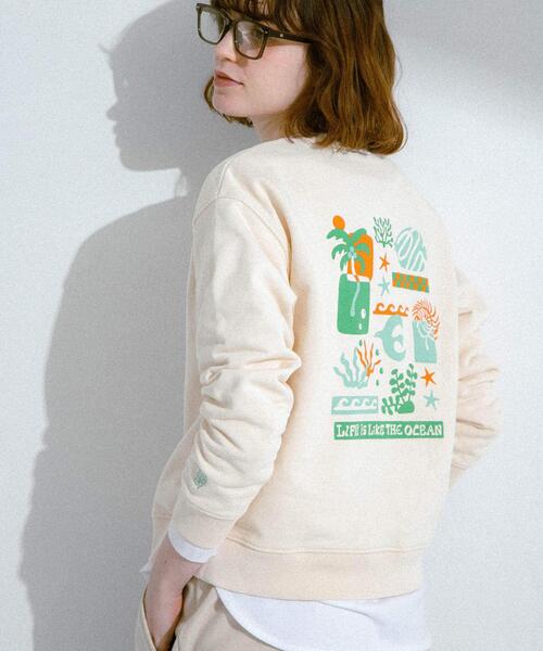 URBAN RESEARCH Sonny Label（アーバンリサーチサニーレーベル）の「TOYAMEGコラボアートプリントスウェット（スウェット・レディース・アイボリー/ピンク/グレー・FREE）」の2枚目の写真