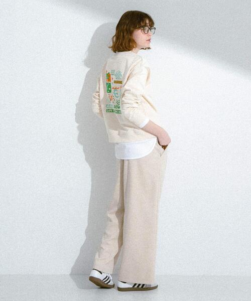 URBAN RESEARCH Sonny Label（アーバンリサーチサニーレーベル）の「TOYAMEGコラボアートプリントスウェット（スウェット・レディース・アイボリー/ピンク/グレー・FREE）」の7枚目の写真