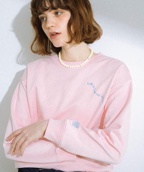 URBAN RESEARCH Sonny Label（アーバンリサーチサニーレーベル）の「TOYAMEGコラボアートプリントスウェット（スウェット・レディース・アイボリー/ピンク/グレー・FREE）」の11枚目の写真