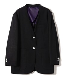 SHIPS | SHIPS Primary Navy Label:カラー レス ジャケット(ノーカラージャケット)