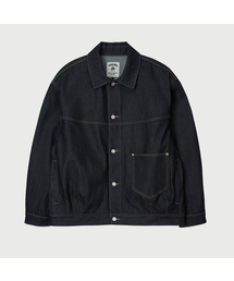 BOOVOOM（ブーブーム）の「[ビッグサイズ]インディゴシェードデニムトラッカージャケット（デニムジャケット）」