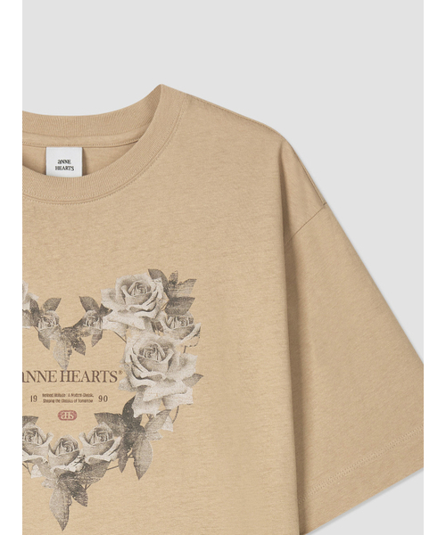 ANNEHEARTS(アンハーツ)の「ハートブームグラフィック半袖Tシャツベージュ(Tシャツ/カットソー・レディース・その他・FREE)」の6枚目の写真