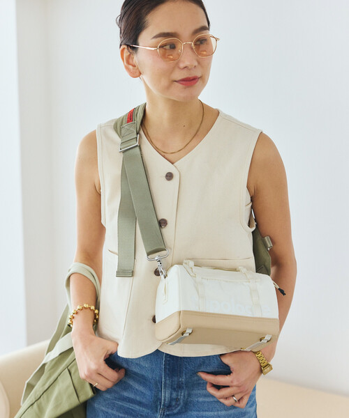 Topologie(トポロジー)の「Topologie/トポロジー Boston Bag Small ボストン バッグ スモール(ショルダーバッグ・メンズ・ベージュ/ブラック・ONE SIZE)」の19枚目の写真