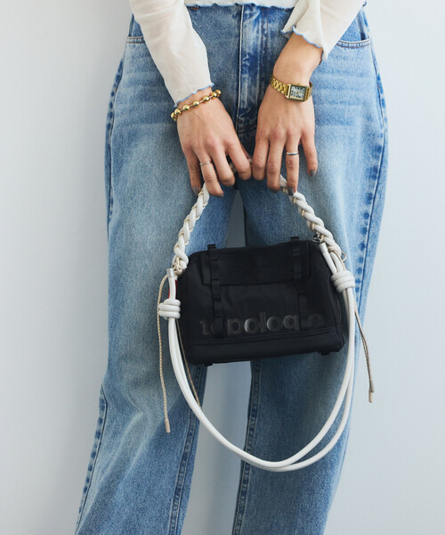 Topologie(トポロジー)の「Topologie/トポロジー Boston Bag Small ボストン バッグ スモール(ショルダーバッグ・メンズ・ベージュ/ブラック・ONE SIZE)」の7枚目の写真