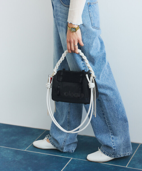 Topologie(トポロジー)の「Topologie/トポロジー Boston Bag Small ボストン バッグ スモール(ショルダーバッグ・メンズ・ベージュ/ブラック・ONE SIZE)」の8枚目の写真