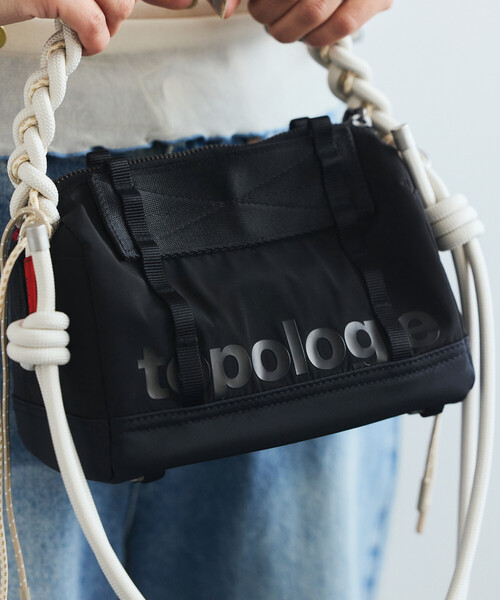 Topologie(トポロジー)の「Topologie/トポロジー Boston Bag Small ボストン バッグ スモール(ショルダーバッグ・メンズ・ベージュ/ブラック・ONE SIZE)」の9枚目の写真
