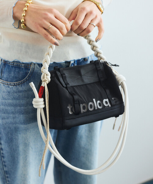 Topologie(トポロジー)の「Topologie/トポロジー Boston Bag Small ボストン バッグ スモール(ショルダーバッグ・メンズ・ベージュ/ブラック・ONE SIZE)」の11枚目の写真