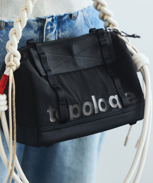 Topologie(トポロジー)の「Topologie/トポロジー Boston Bag Small ボストン バッグ スモール(ショルダーバッグ・メンズ・ベージュ/ブラック・ONE SIZE)」の12枚目の写真
