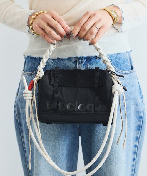 Topologie(トポロジー)の「Topologie/トポロジー Boston Bag Small ボストン バッグ スモール(ショルダーバッグ・メンズ・ベージュ/ブラック・ONE SIZE)」の13枚目の写真