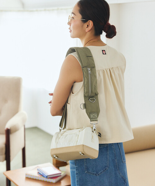 Topologie(トポロジー)の「Topologie/トポロジー Boston Bag Small ボストン バッグ スモール(ショルダーバッグ・メンズ・ベージュ/ブラック・ONE SIZE)」の17枚目の写真