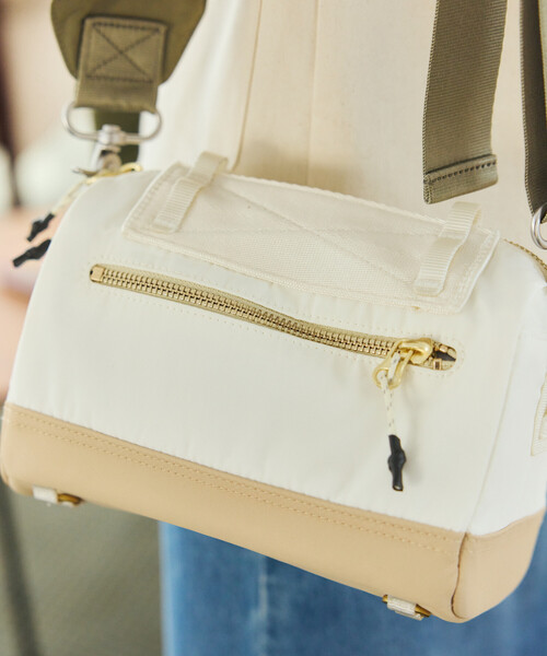 Topologie(トポロジー)の「Topologie/トポロジー Boston Bag Small ボストン バッグ スモール(ショルダーバッグ・メンズ・ベージュ/ブラック・ONE SIZE)」の18枚目の写真