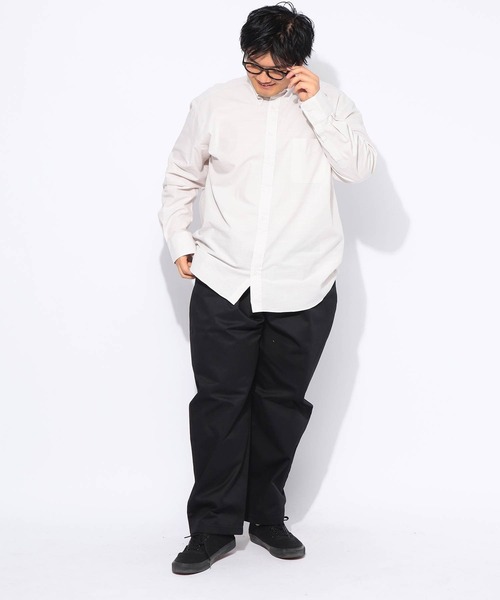 B&T CLUB(ビーティークラブ)の「シェフパンツ メンズ 大きいサイズ ドライ 無地 ワイドパンツ B&T CLUB (ビーアンドティークラブ)(その他パンツ・メンズ・ネイビー/ベージュ/ブラック・X3(6L~7L)/X2(4L~5L)/X1(3L~4L))」の9枚目の写真