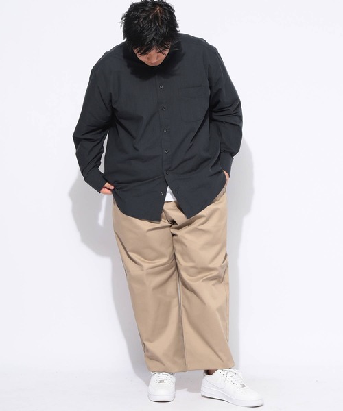 B&T CLUB(ビーティークラブ)の「シェフパンツ メンズ 大きいサイズ ドライ 無地 ワイドパンツ B&T CLUB (ビーアンドティークラブ)(その他パンツ・メンズ・ネイビー/ベージュ/ブラック・X3(6L~7L)/X2(4L~5L)/X1(3L~4L))」の11枚目の写真