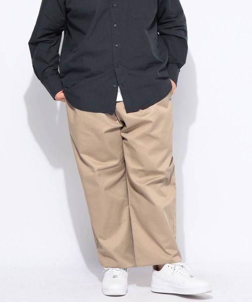 B&T CLUB(ビーティークラブ)の「シェフパンツ メンズ 大きいサイズ ドライ 無地 ワイドパンツ B&T CLUB (ビーアンドティークラブ)(その他パンツ・メンズ・ネイビー/ベージュ/ブラック・X3(6L~7L)/X2(4L~5L)/X1(3L~4L))」の12枚目の写真