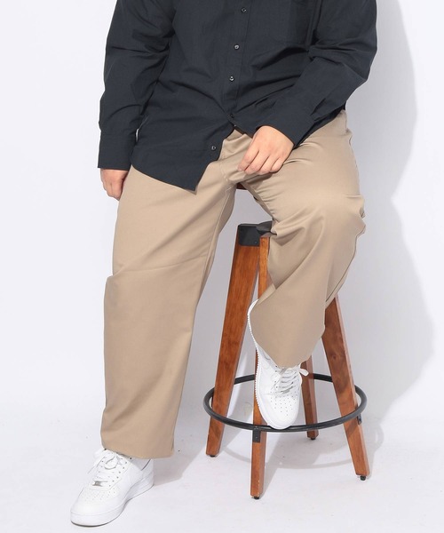 B&T CLUB(ビーティークラブ)の「シェフパンツ メンズ 大きいサイズ ドライ 無地 ワイドパンツ B&T CLUB (ビーアンドティークラブ)(その他パンツ・メンズ・ネイビー/ベージュ/ブラック・X3(6L~7L)/X2(4L~5L)/X1(3L~4L))」の15枚目の写真