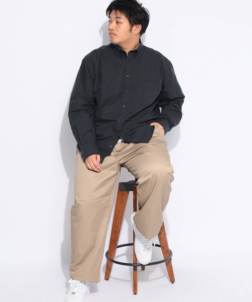 B&T CLUB(ビーティークラブ)の「シェフパンツ メンズ 大きいサイズ ドライ 無地 ワイドパンツ B&T CLUB (ビーアンドティークラブ)(その他パンツ・メンズ・ネイビー/ベージュ/ブラック・X3(6L~7L)/X2(4L~5L)/X1(3L~4L))」の16枚目の写真