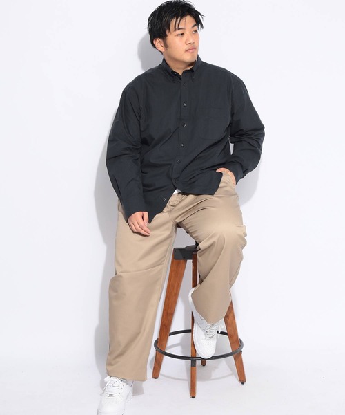 B&T CLUB(ビーティークラブ)の「シェフパンツ メンズ 大きいサイズ ドライ 無地 ワイドパンツ B&T CLUB (ビーアンドティークラブ)(その他パンツ・メンズ・ネイビー/ベージュ/ブラック・X3(6L~7L)/X2(4L~5L)/X1(3L~4L))」の17枚目の写真
