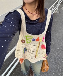 CIAOPANIC | Boostハンドステッチニットビスチェ(キャミソール)